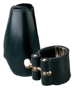 Vandoren Leather LC 27 L Ligature + leather cap black
