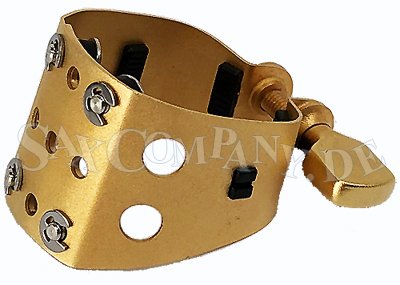 Saxxas AS DU SG Satin Gold Sandblasted Blattschraube für Metall-Mundstück Altsaxophon - zum Schließen ins Bild klicken