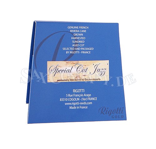 Rigotti Gold 'Special Cut Jazz' Blätter für Altsaxophon (3 Stk.) - zum Schließen ins Bild klicken