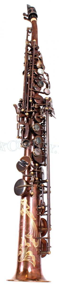 System'54 Einteiliges Sopransaxophon gebogener Hals Pure Brass - zum Schließen ins Bild klicken