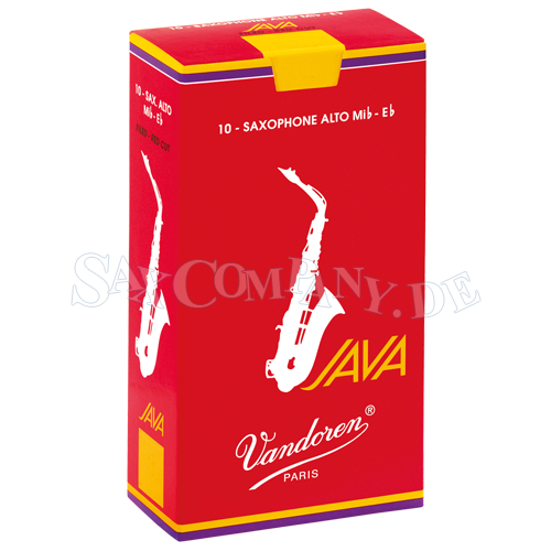Vandoren Java Red Filed Blatt für Altsaxophon pro Stück - zum Schließen ins Bild klicken