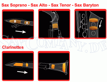 Saxmute für Baritonsaxophon - zum Schließen ins Bild klicken