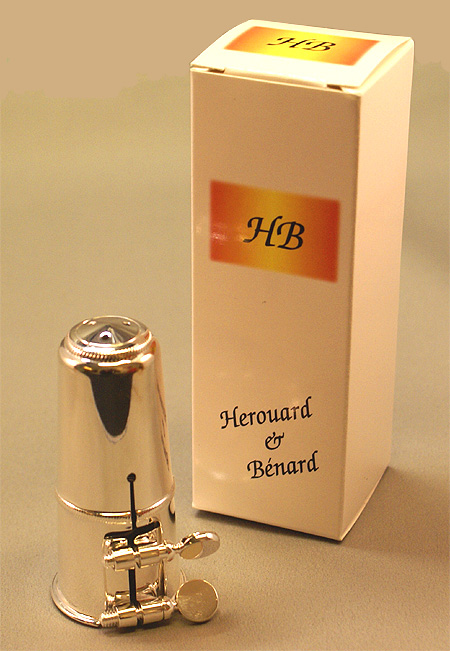 H&B Blattschraube + Kapsel für Sopransaxophon, versilbert