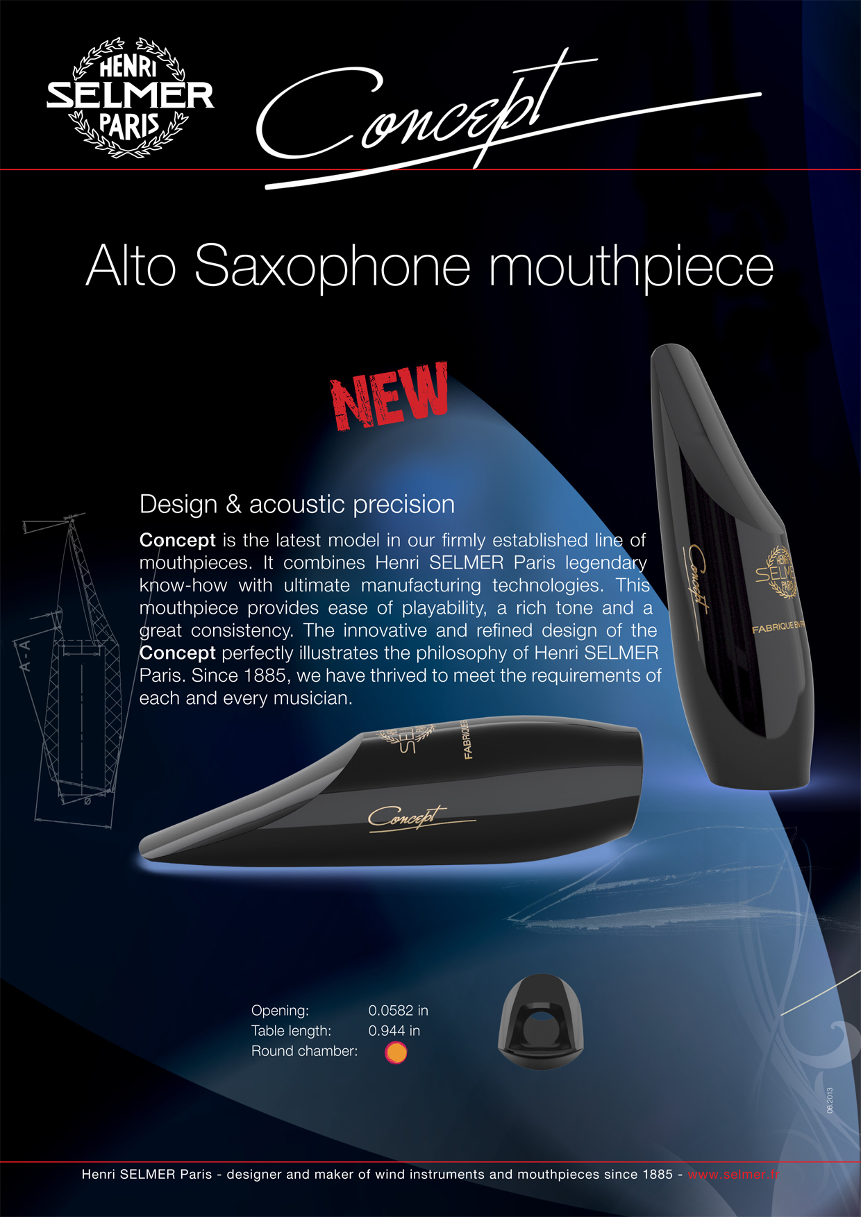 Selmer Concept Mundstück für Alto
